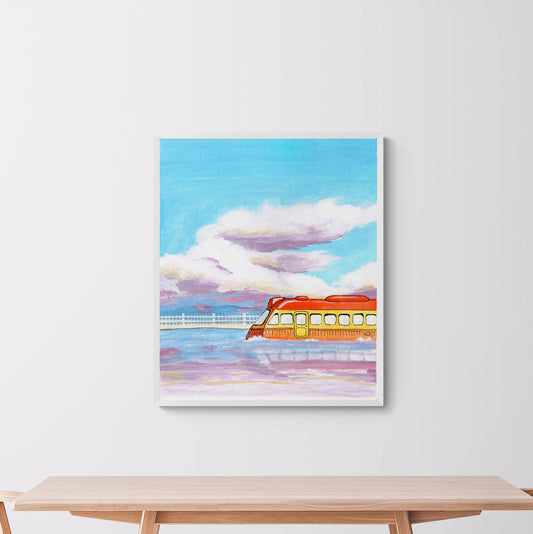 train on the water from spirited away