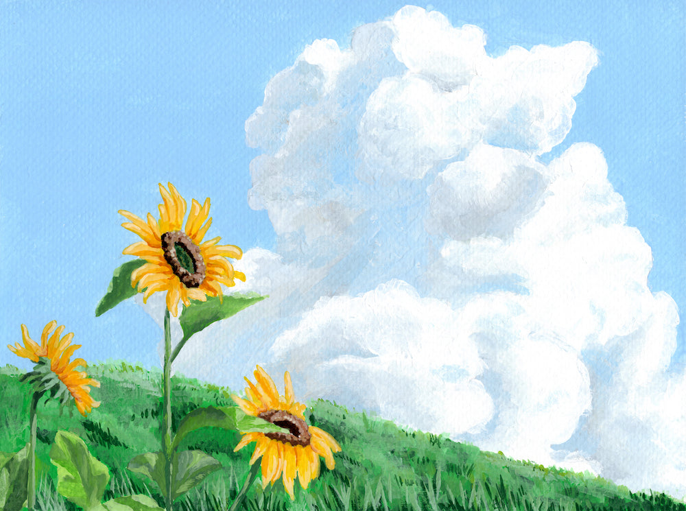 sunflowers from totoro