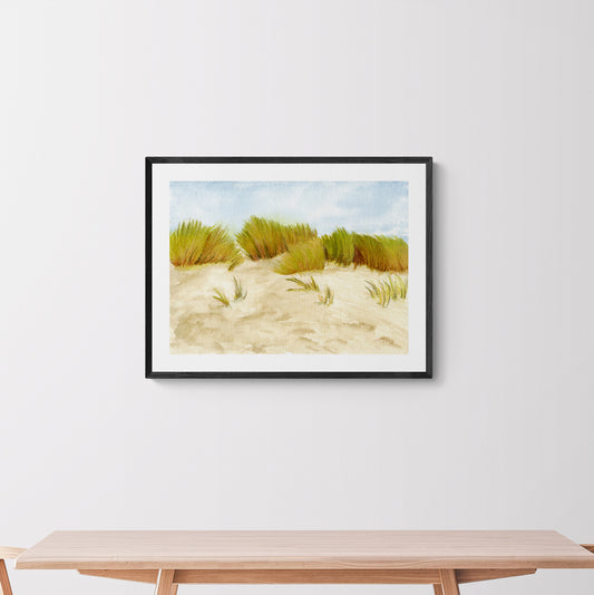 sandy dunes art print